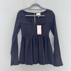 Cinq a sept Arabella Corset Flare Top NWT